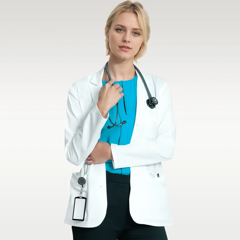 Women's Short white Coats BDG002