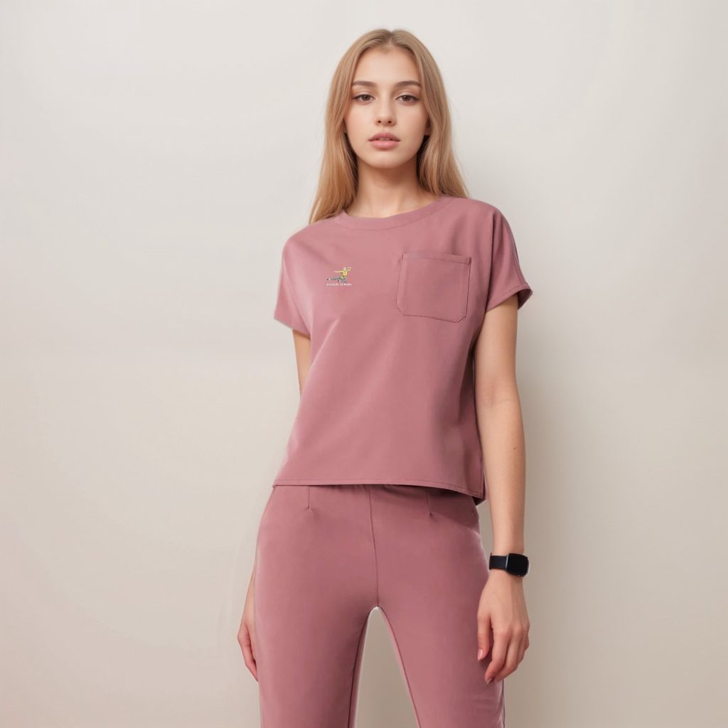 Fashionable women's surgical gown top SS015T