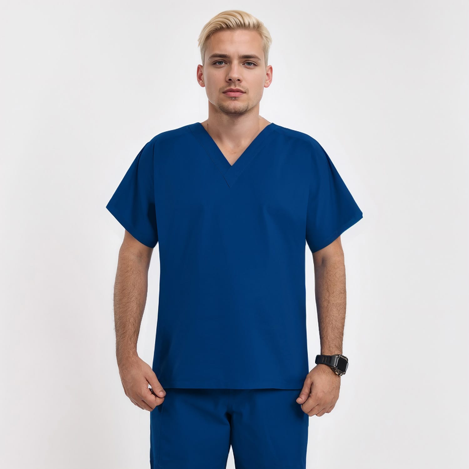 Scrub Unisex V-Neck Scrub Top Men 318