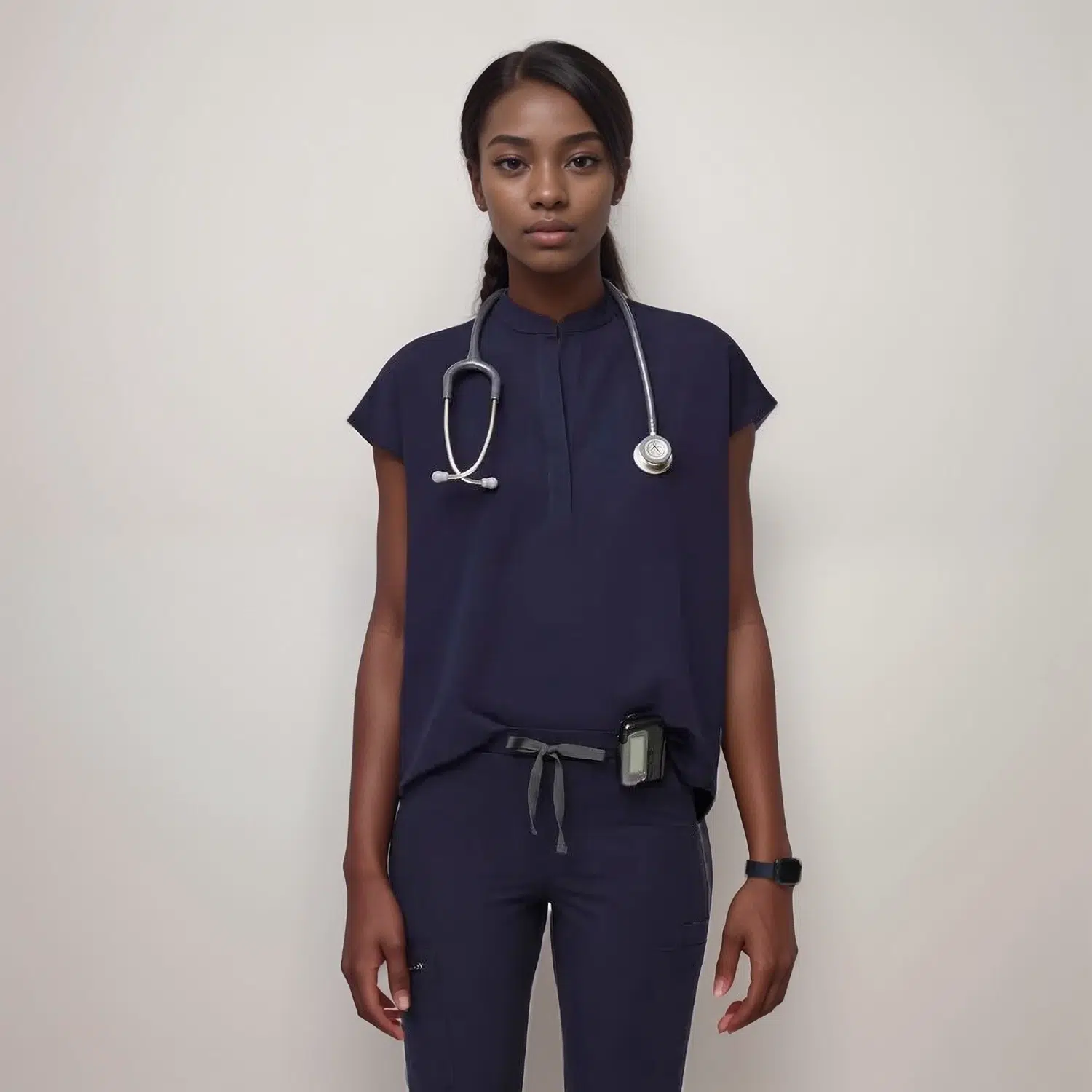 Fashion sleeveless surgical gown top SS017T