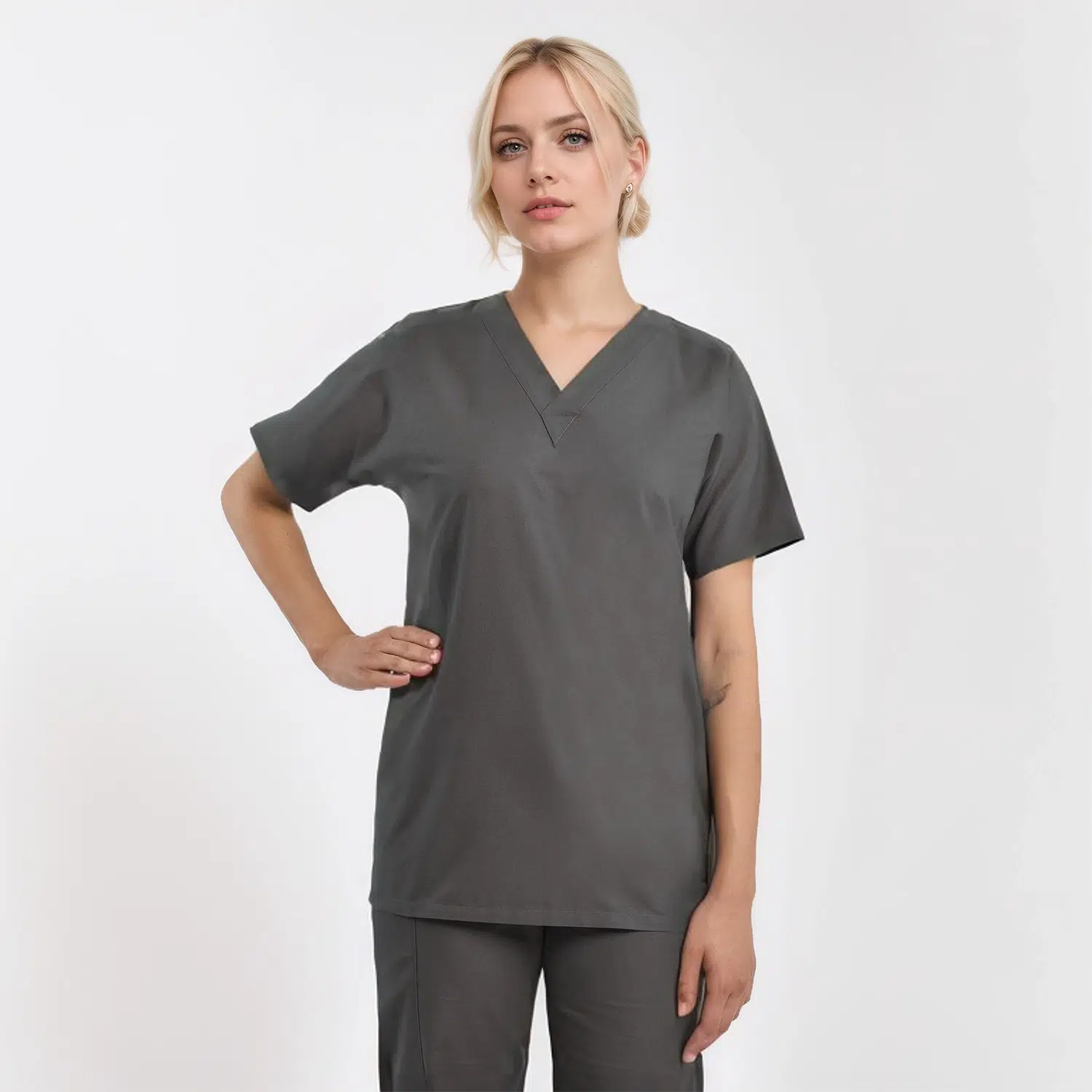 Scrub Unisex V-Neck Scrub Top Women 318