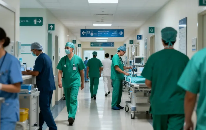 Meaning of Green Scrubs in Hospital