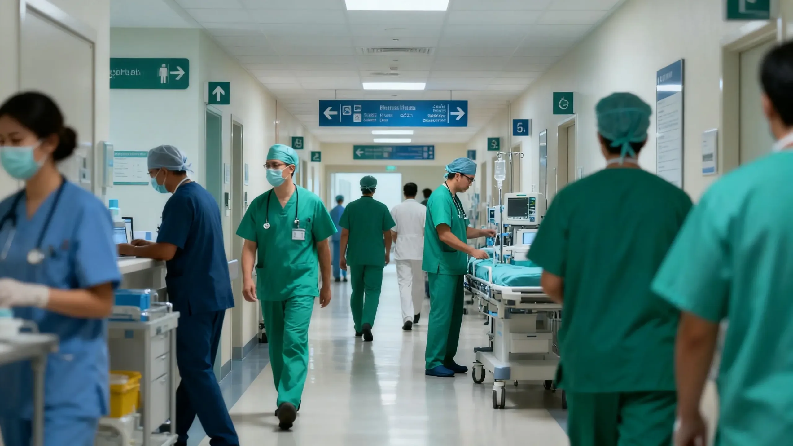 Meaning of Green Scrubs in Hospital