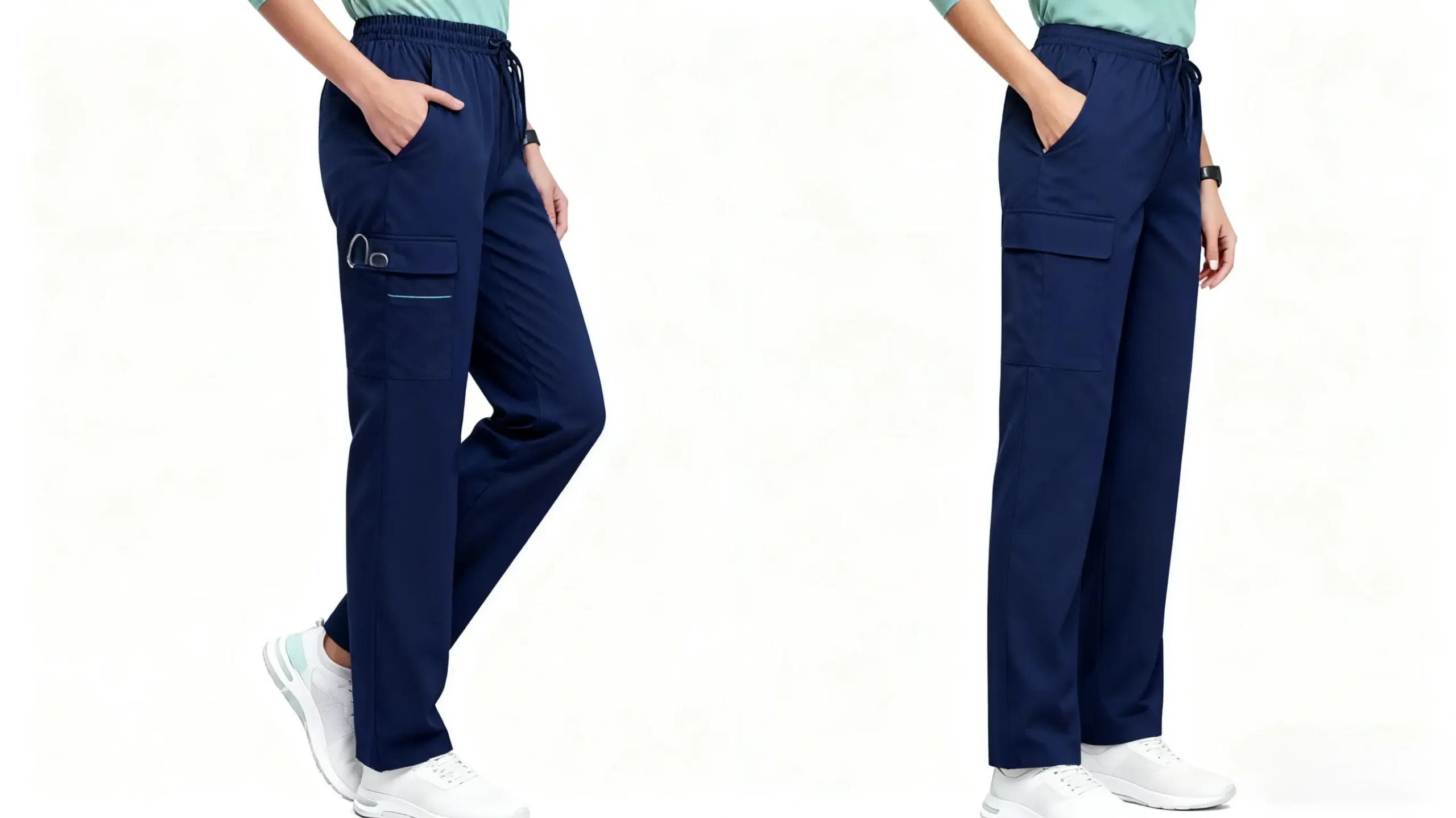Straight-Leg Scrub Pants A Reliable Choice