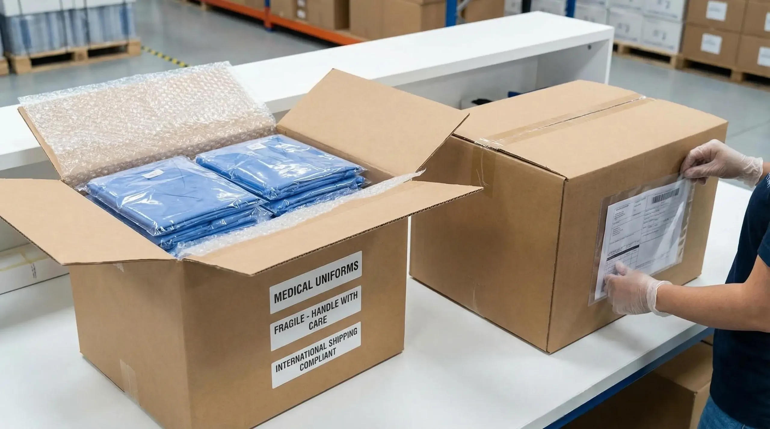 Packaging and Labeling of Medical Uniforms Proper packaging for medical uniforms